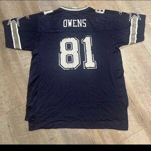 Reebok NFL Cowboys #81 Terrell Owens On Field Mesh Jersey Mens Size XL